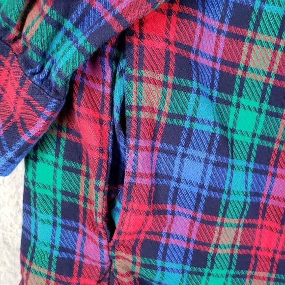 Lands End Shirt Long Sleeve Women’s Plus Size 3X Plaid Multicolor Button Up - Picture 5 of 10